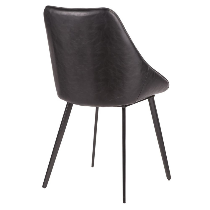 Mach Contemporary Two Toned Chair Black, Grey, Set of 2