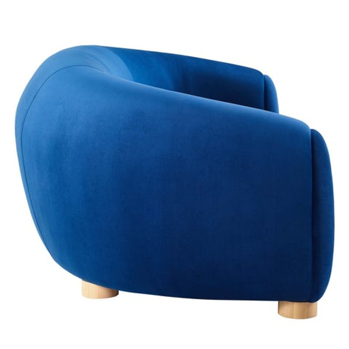 Polar Bear Sofa, Blue Velvet