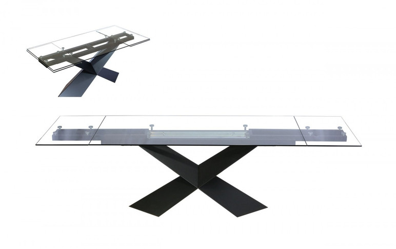 Scout Extendable Glass Dining Table