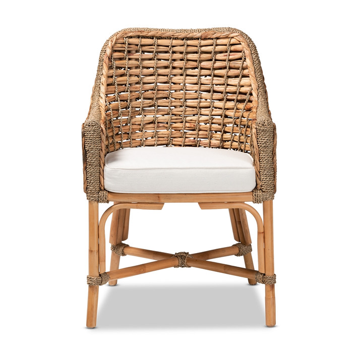 Kyma Rattan Dining Armchair with Cushion