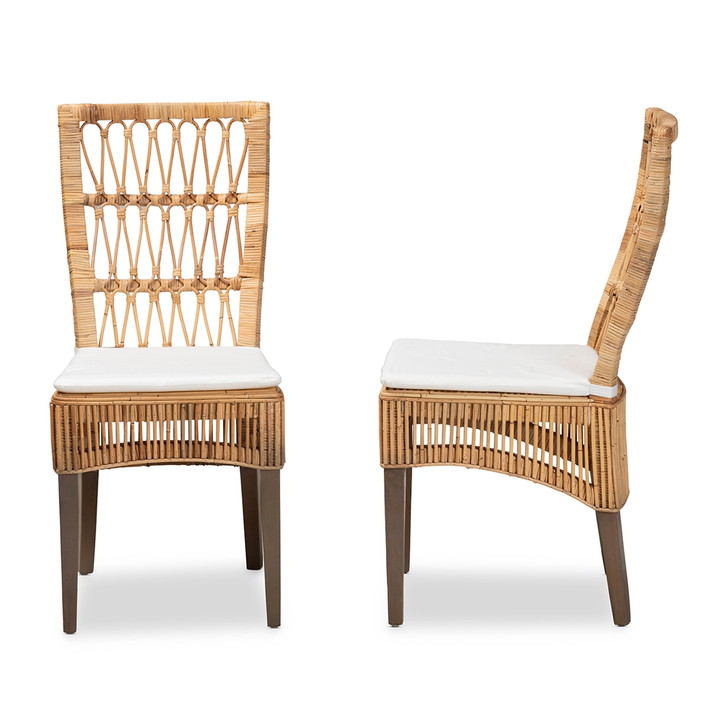 Soledad Rattan Dining Chair, Set of Two