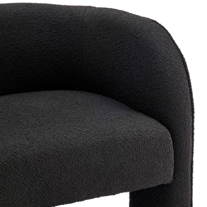 Macio Accent Arm Chair, Boucle Black