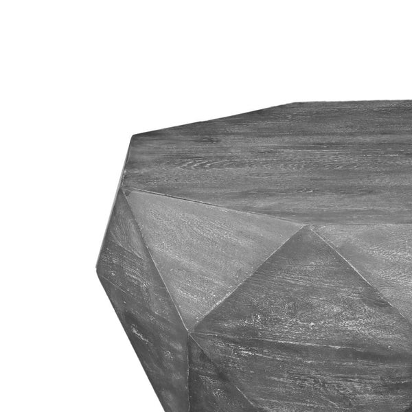 Amberlyn Diamond Wood Frame Coffee Table, Gray