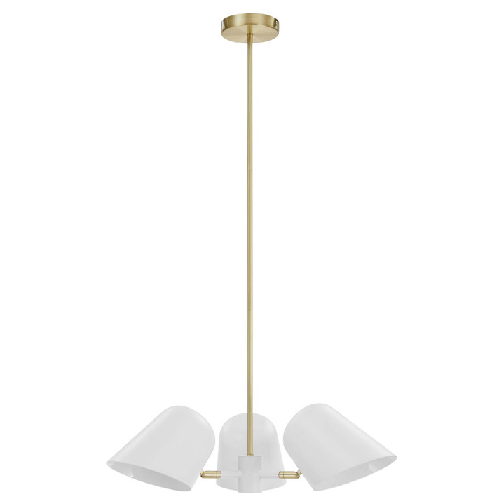 Brittany 3-Light Pendant Light, White