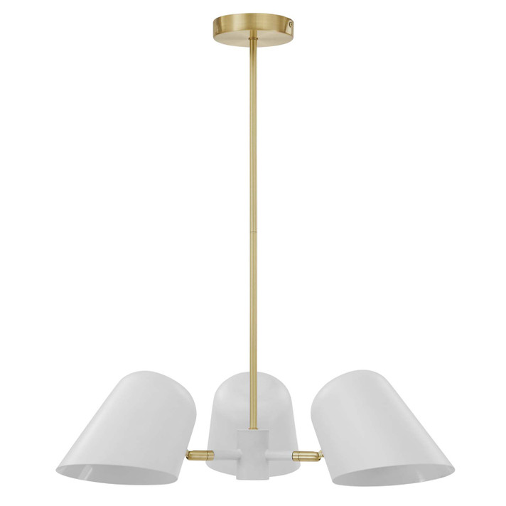 Brittany 3-Light Pendant Light, White