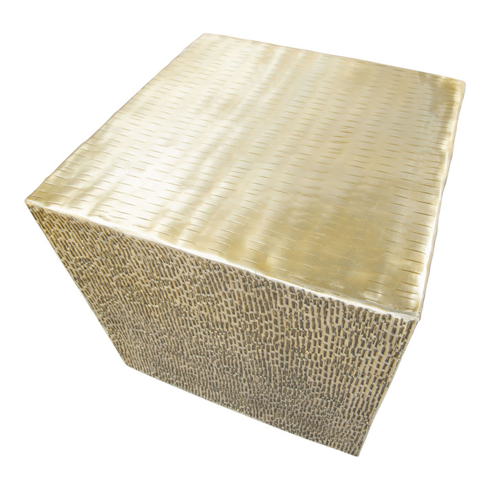 Mono Side Table in Antique Gold