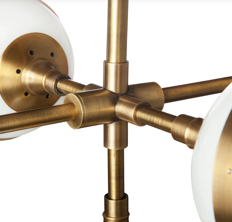 Gawker 9 Ceiling Lamp, Brass