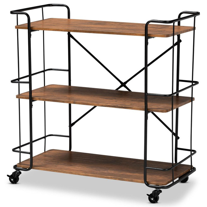 Nelly Rustic Serving Cart