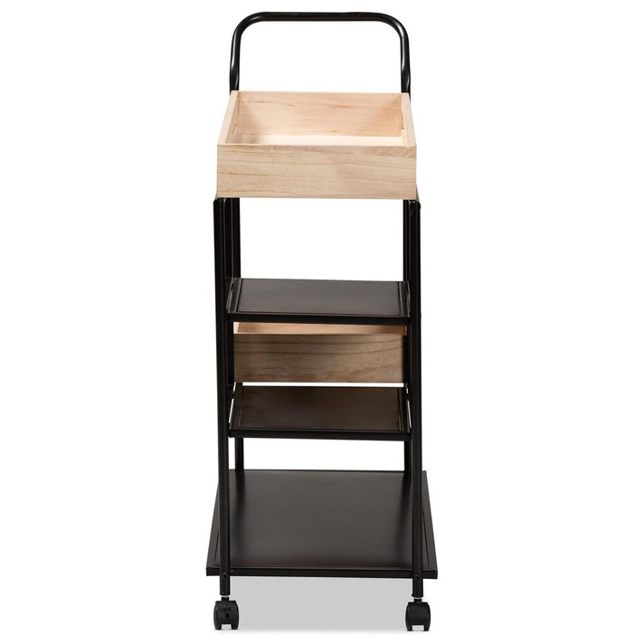 Cali Rattan Utility and Serving Cart