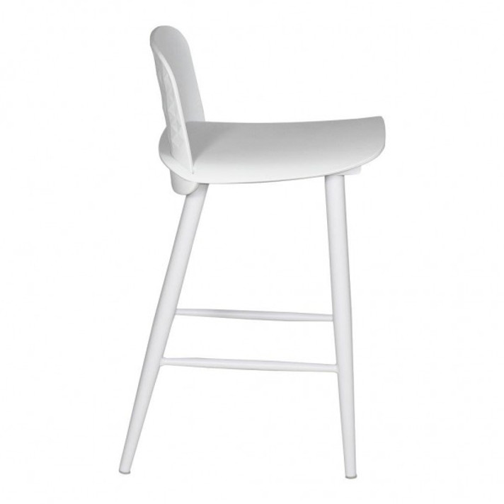 Loopy Counter Stool, White