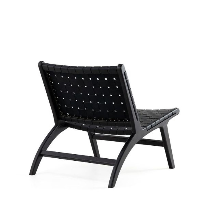Matador Leatherette Accent Chair in Black