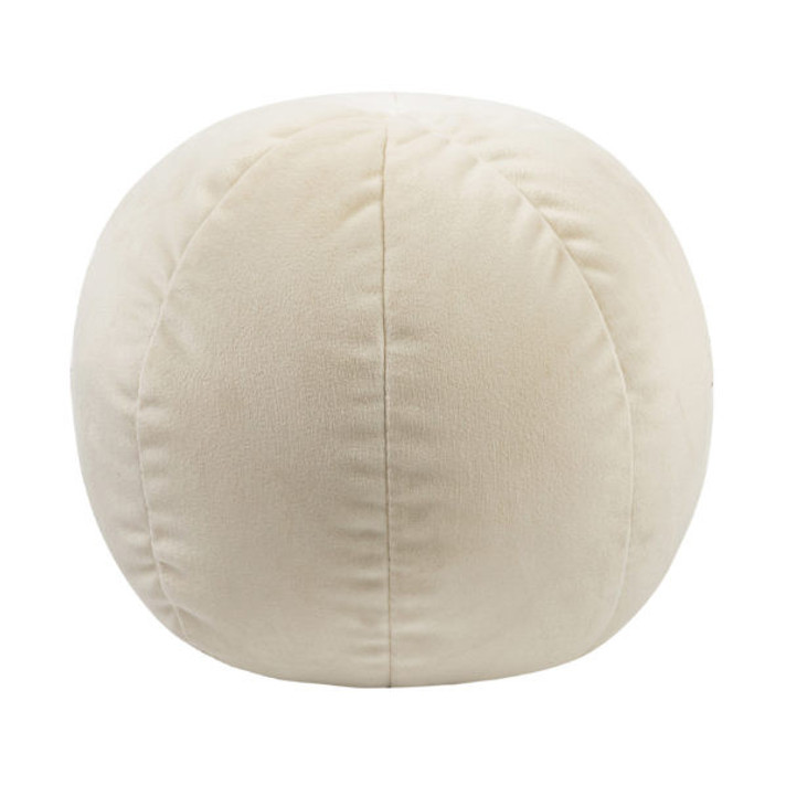 Orb Round 9" Cream Velvet Pillow