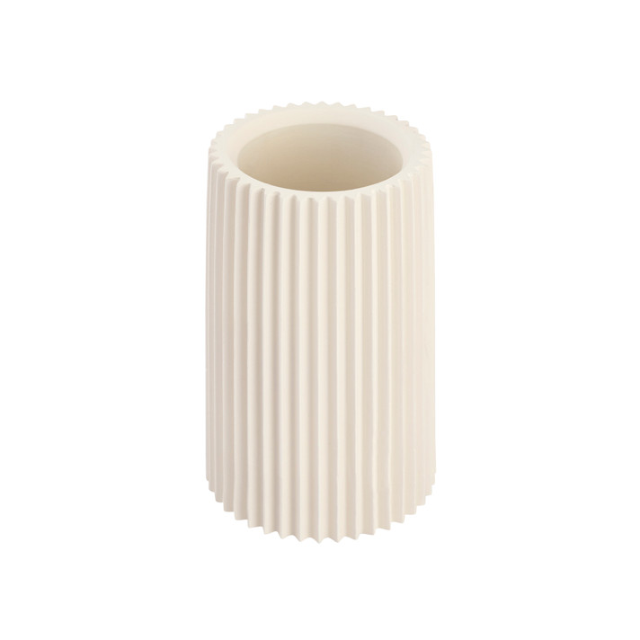 Clarisse White Concrete Table Vase