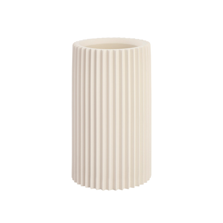 Clarisse White Concrete Table Vase