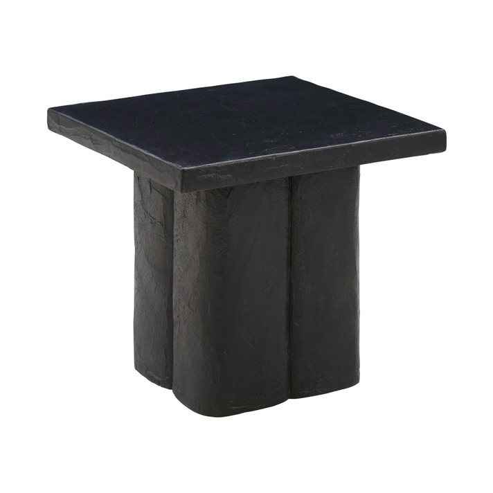 Kiera Black Concrete Side Table