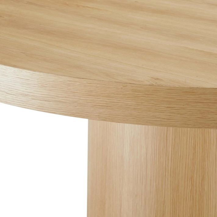 Gravitas 60" Round Dining Table, Oak