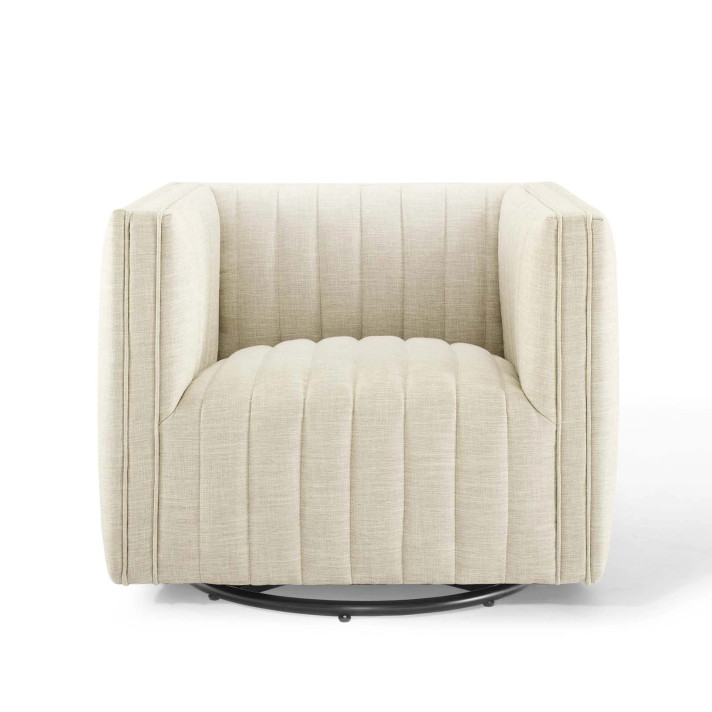 Copeland Upholstered Fabric Armchair, Beige