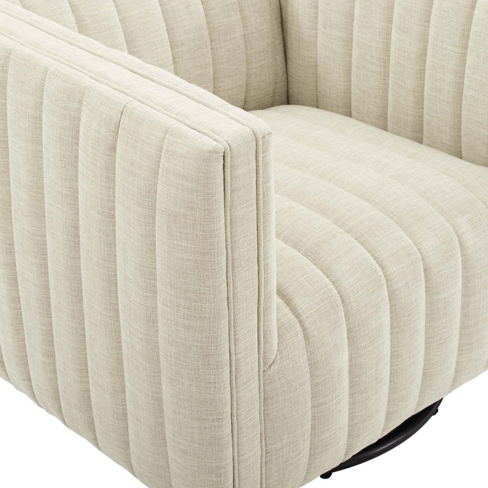 Copeland Upholstered Fabric Armchair, Beige