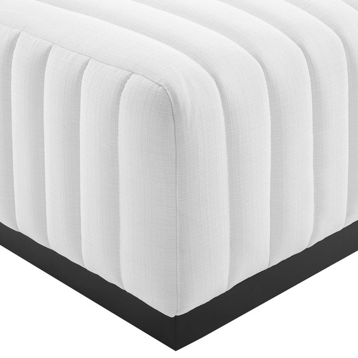 Copeland Tufted Upholstered Fabric 6-Piece U-Shaped Sectional, White