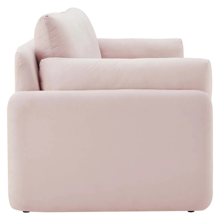 Jackie Performance Velvet Sofa, Pink