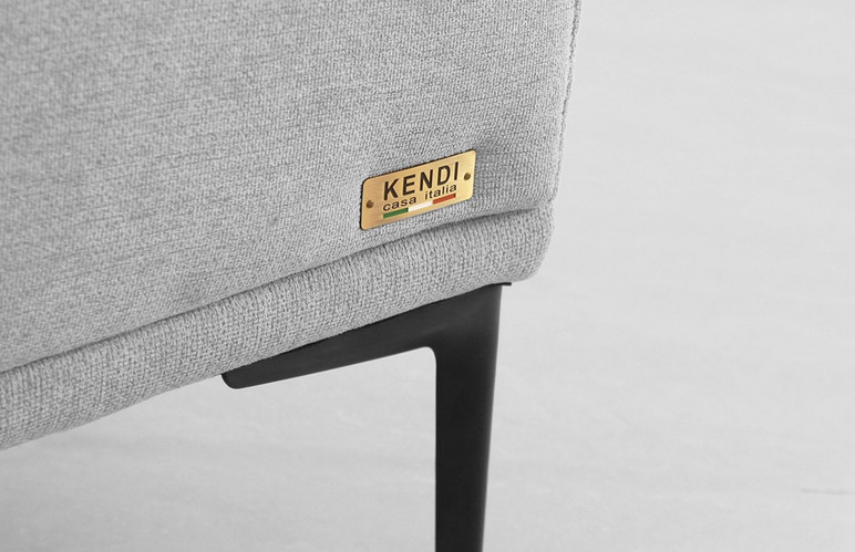 Koshy Light Grey Fabric Sofa