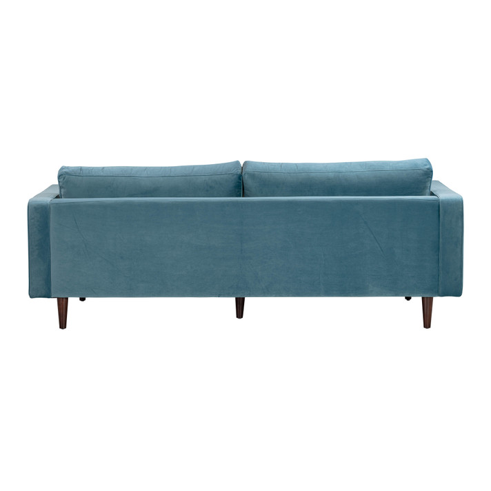 Caveat Velvet Sofa, Dusty Blue