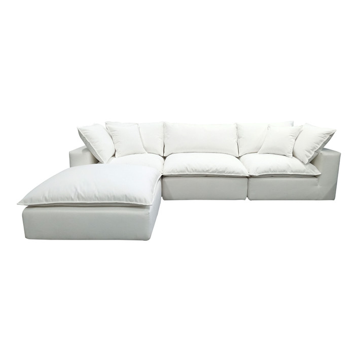 Malibu Modular 4 Piece Sectional, Pearl