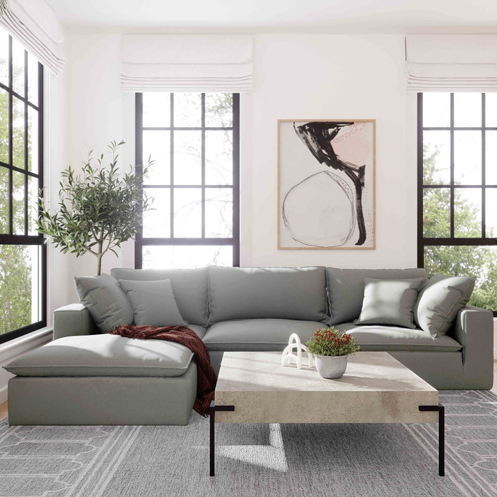 Malibu Modular 3 Piece Sofa, Slate