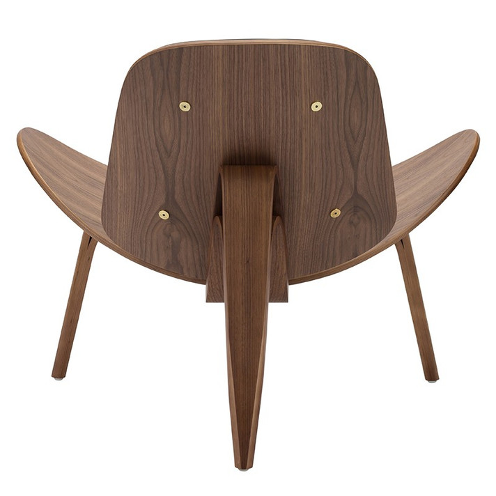 Aramis Shell Chair Black, Walnut