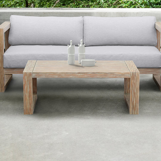 Paradise Outdoor Coffee Table, Light Eucalyptus