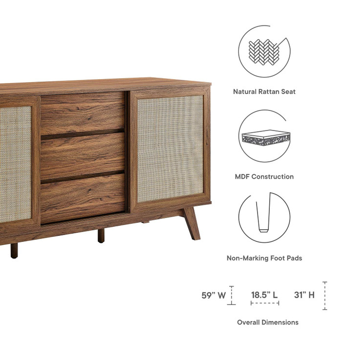 Surry 59" Sideboard, Walnut