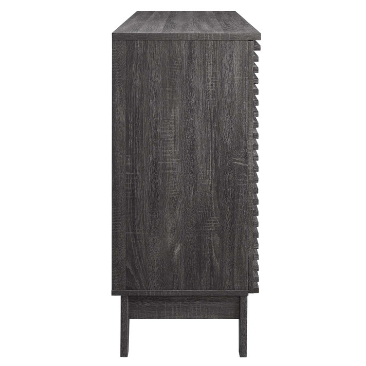 Frank Lloyd Expanded Bar Cabinet, Charcoal