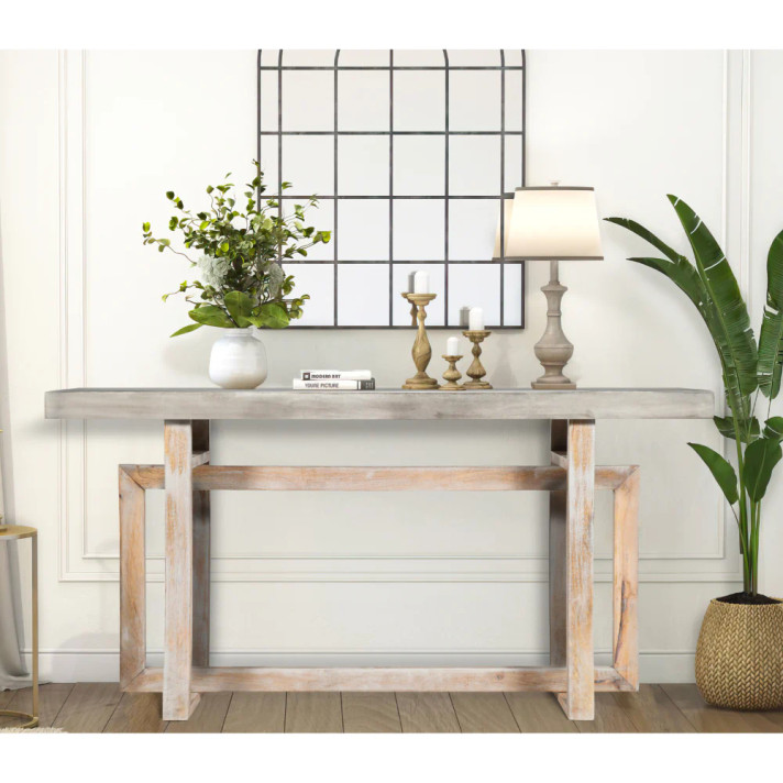 Artisan Crafted Farmhouse Console Table