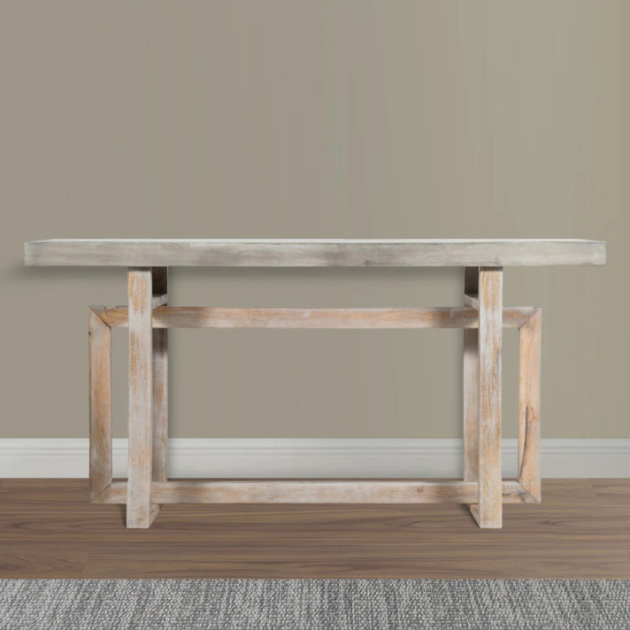 Artisan Crafted Farmhouse Console Table