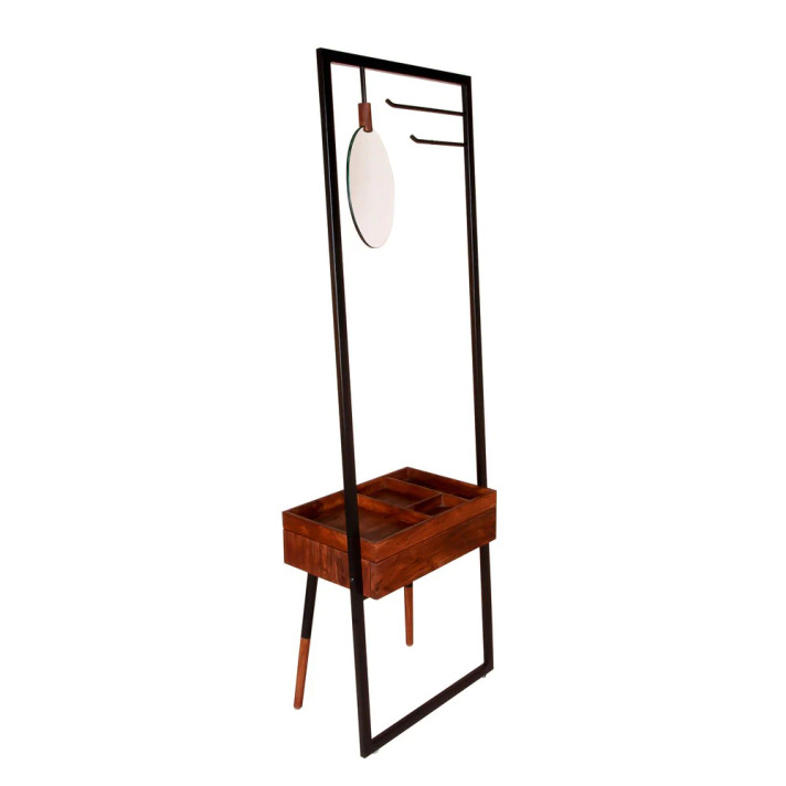 Garment District 71 Inch Metal Frame Coat Rack