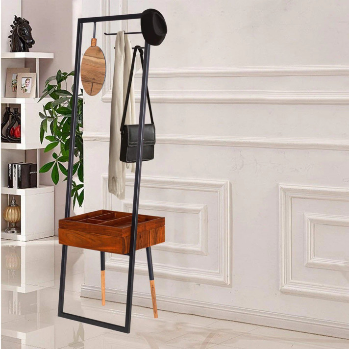 Garment District 71 Inch Metal Frame Coat Rack