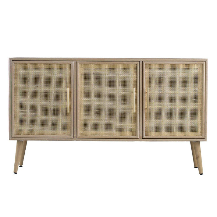 Daria 47 Inch TV Entertainment Center Sideboard Natural, Rattan Doors