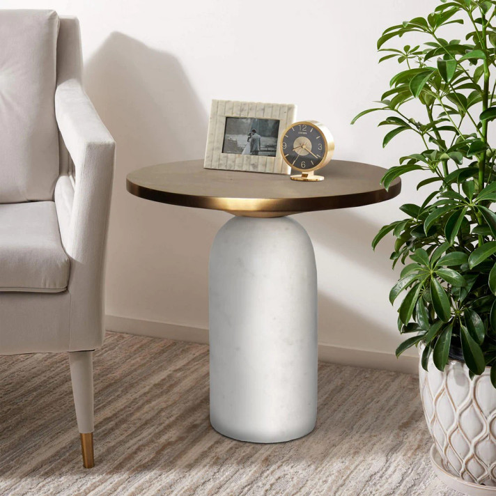 Jubilee Marble Base Accent Table