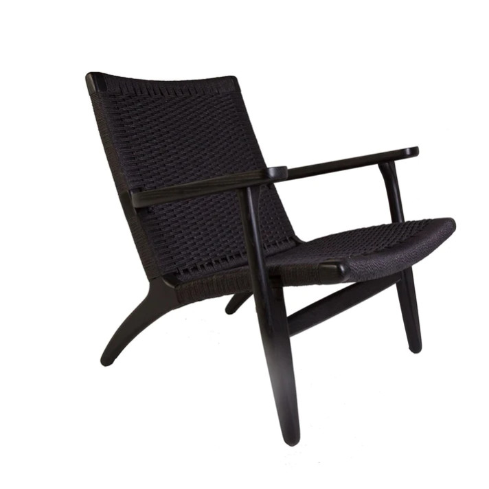 CH25 Lounge Chair Black, Black