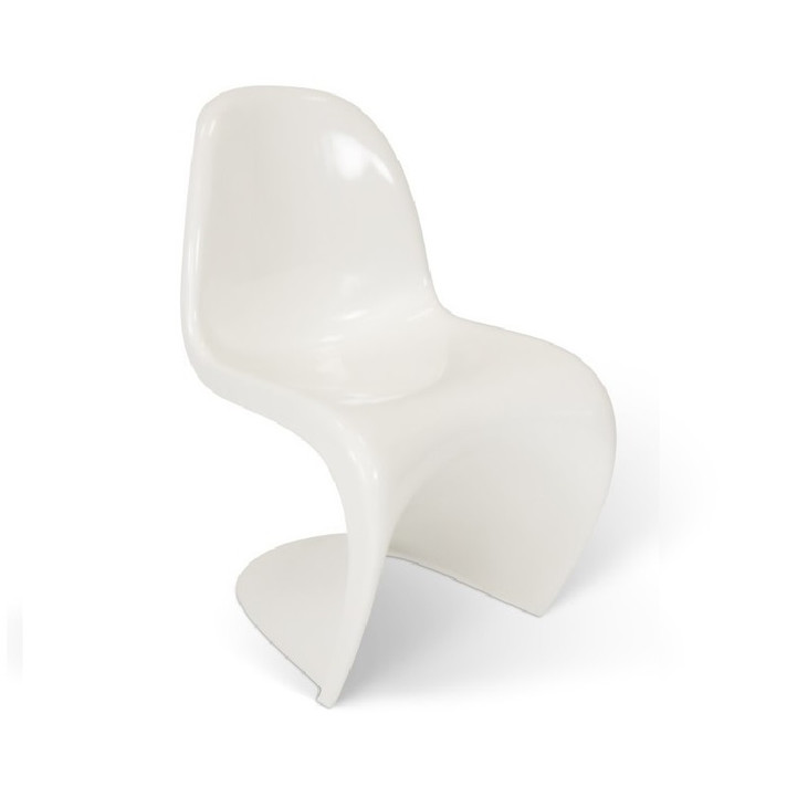 Phantom Dining Chair, Shinny White