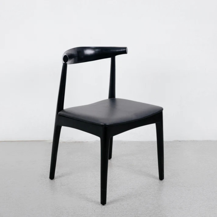 Elbow Dining Chair, Black