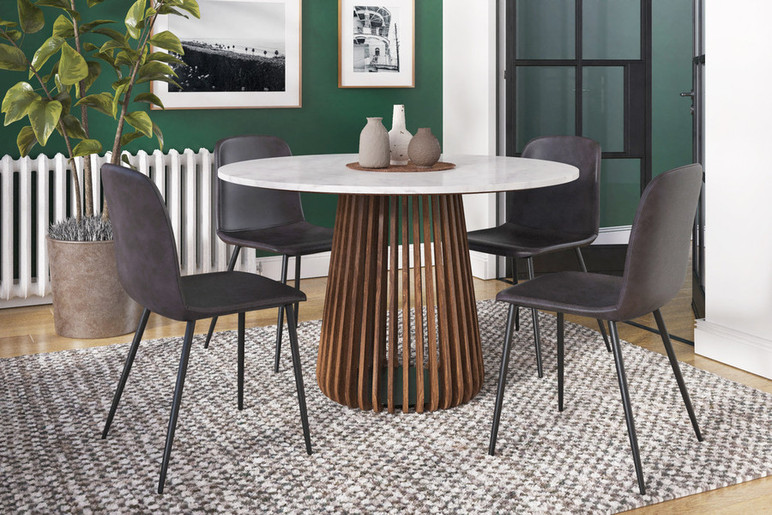 Idris Round Marble Dining Table