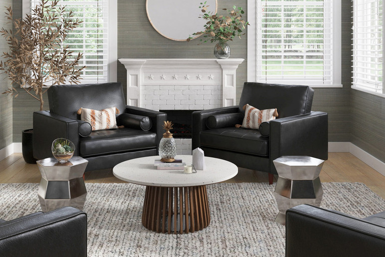 Idris Round Terrazzo Coffee Table