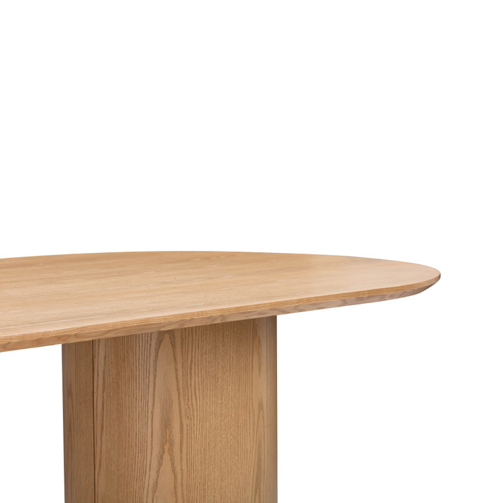 DeVille Natural Ash Wood Oval Dining Table