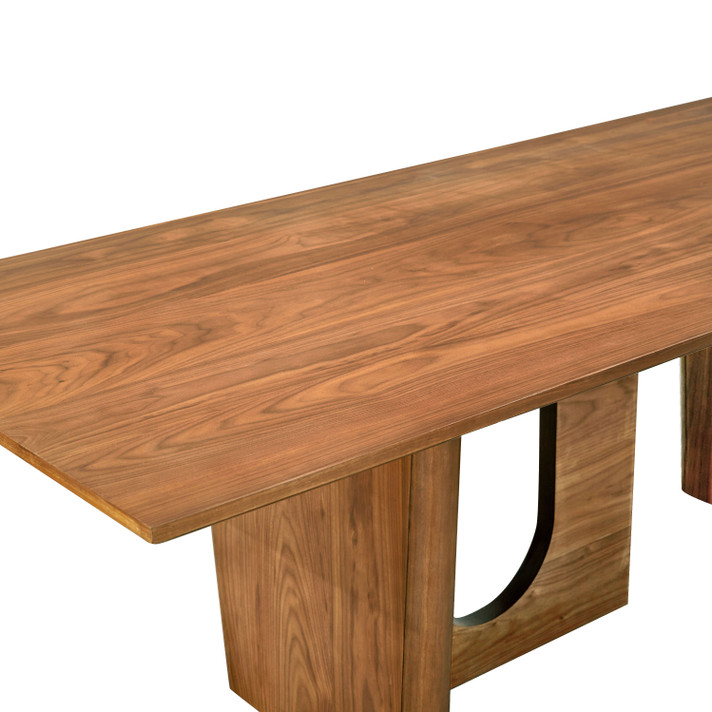 Structural Walnut Rectangular Dining Table