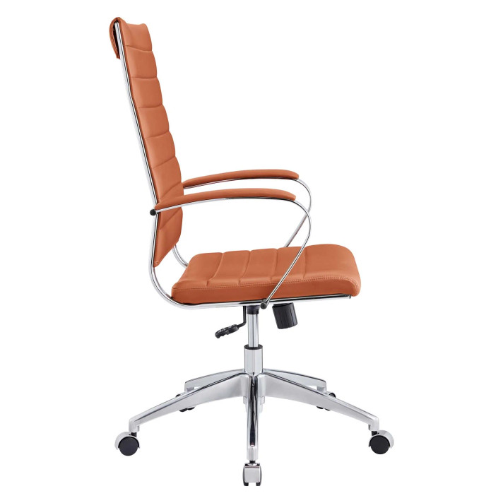 Jive Highback Office Chair, Terracotta, Padded Arms