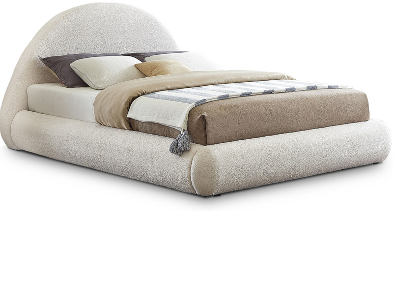 Dillon Faux Shearling Teddy Fabric Bed