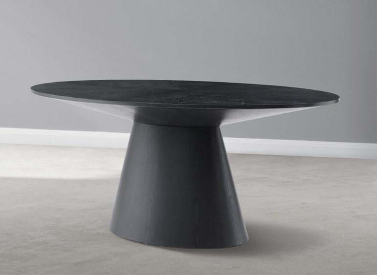 Europa 72" Black Dining Table