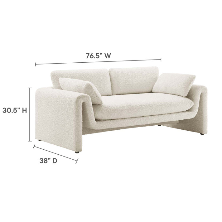 Cyma Boucle Fabric Sofa