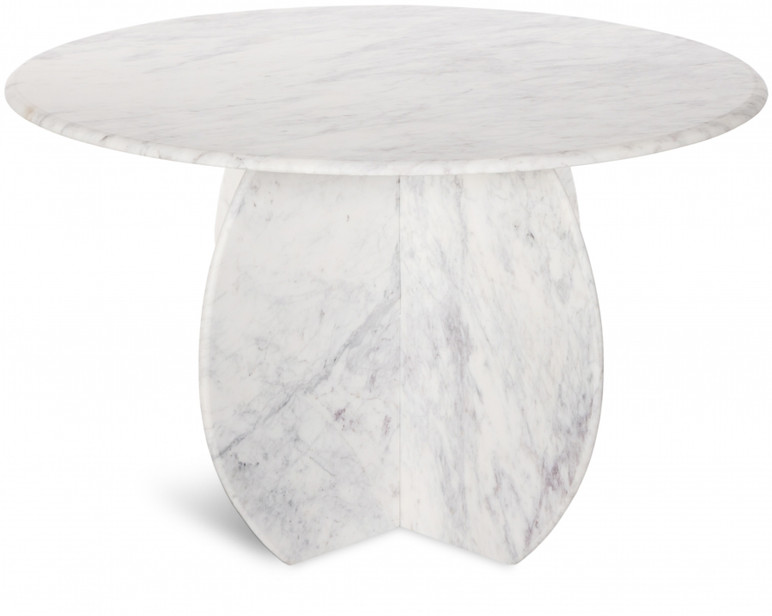 Venturia White Marble Dining Table